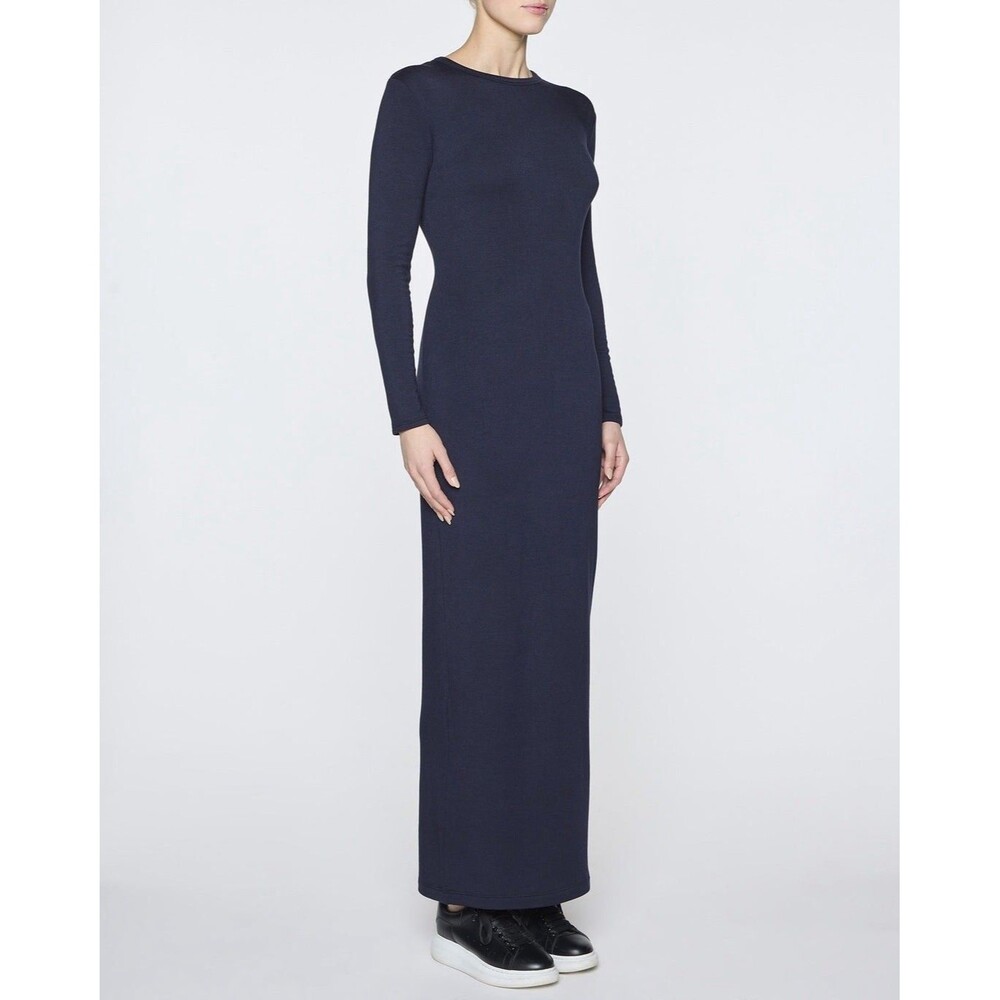 Womens Size 3 (L) Bleusalt Long Sleeve Crew Dress Navy EUC
